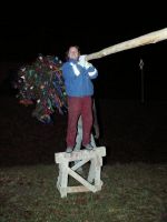 Hody 2007 - Stavění máje